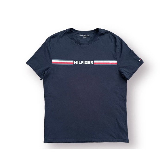 Men's Large Navy Blue Tommy Hilfiger T-Shirt - Picture 1 of 2